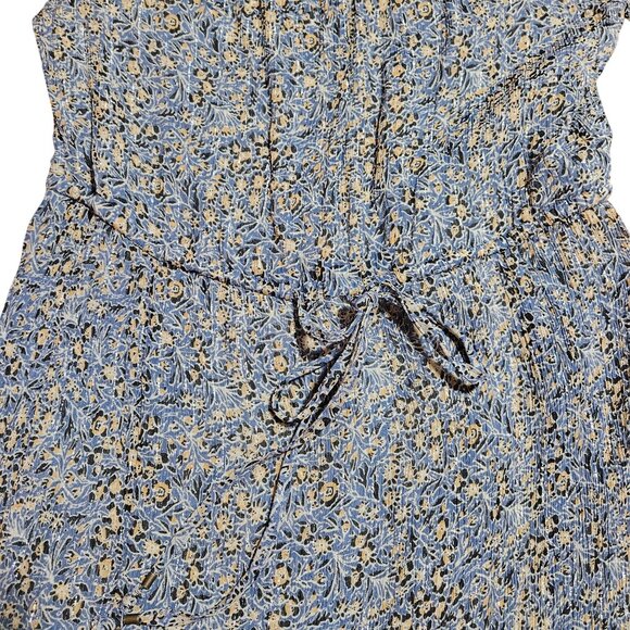 Anthropologie Women's Kira Off-Shoulder Blue Dress Cottage core Romantic Boho 8 - Picture 5 of 16